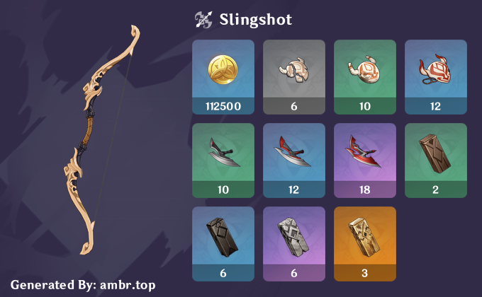 弾弓 | Project Amber — Genshin Impact Wiki Database